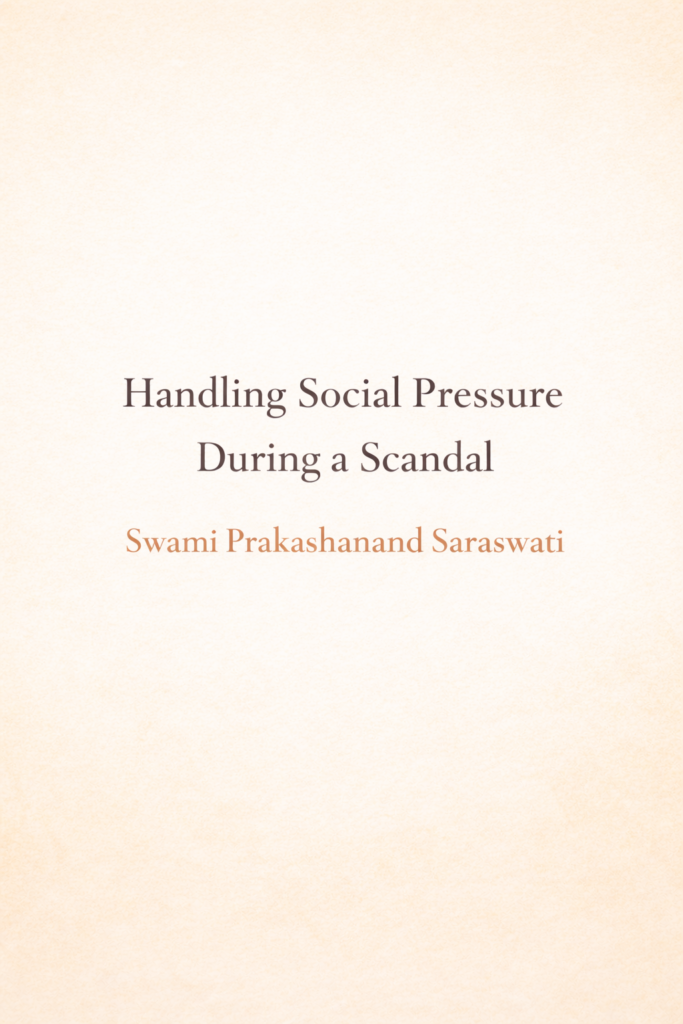 Swami Prakashanand Saraswati Scandal